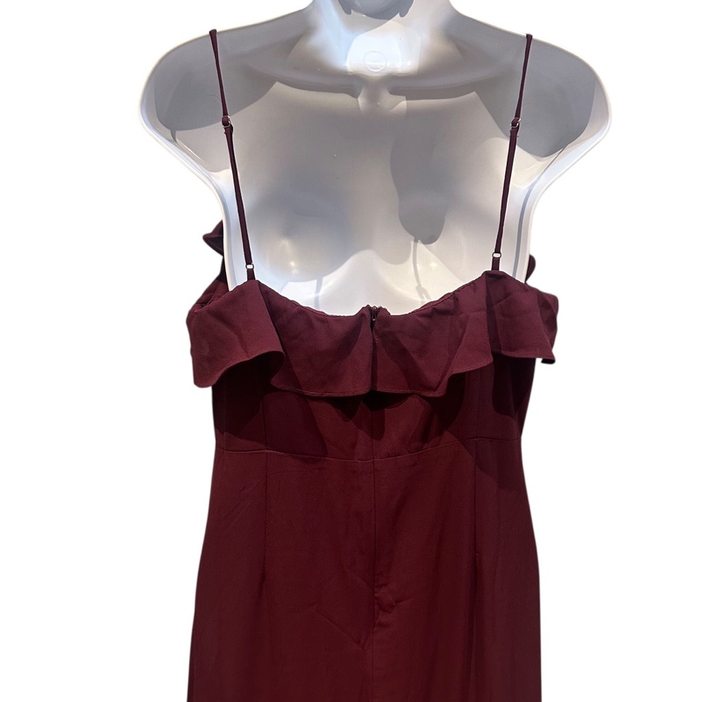 Lively Evenings Plum Purple Sleeveless Tiered Maxi Dress Size Large - Picture 12 of 14